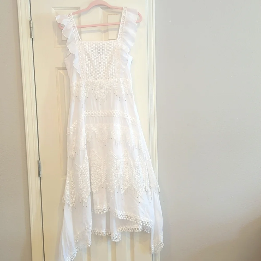 Anthropologie Rina Dhaka beaded midi dress size 4 RARE - Picture 1 of 14